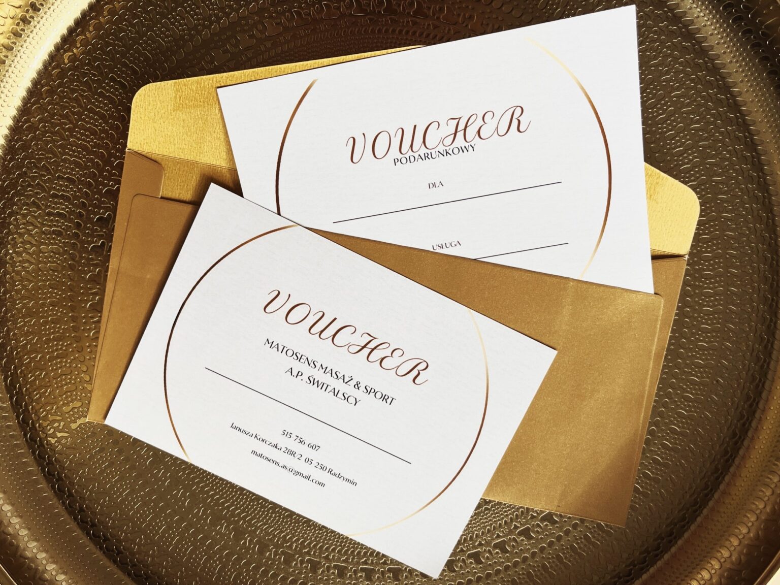 Voucher na masaż